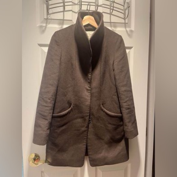 Aritzia 2XS Wilfred Cocoon Coat (Brown) - Picture 2 of 5